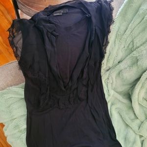 Humanity women black sleeveless blouse